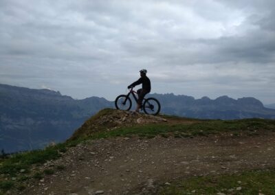 Bike auf dem MTB vor Bergkulisse